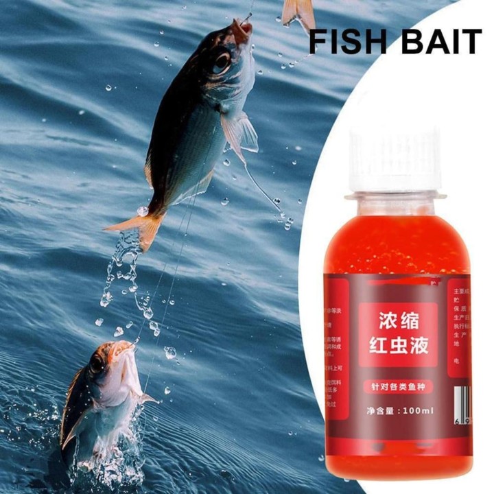 Konzentrierte rote Wurmflüssigkeit zum Angeln, Fischmaterial, Fischköder, Fischköder, Fischköder, Fischöffnung, 100 ml a