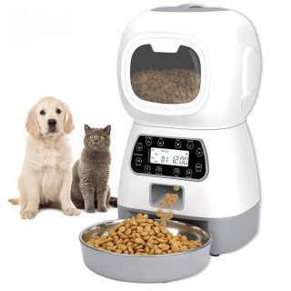 3.5L Automatische Haustier Feeder Smart Futterspender für Katzen Hunde Timer Edelstahl Schüssel Auto Hund Katze Haustier Fütt