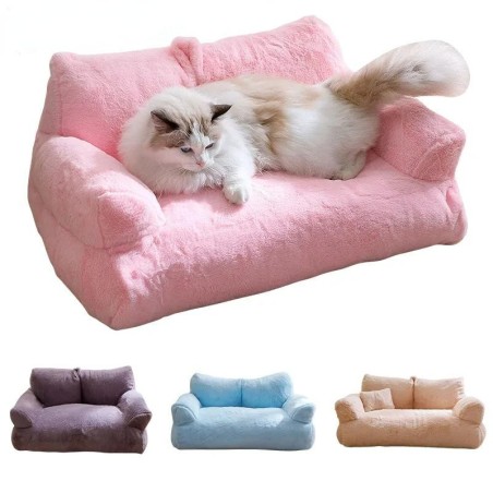 Luxuriöses Katzenbett, Nest, Winter, warmes Katzensofa, Haus, bequemes Haustierbett für Katzen, kleine Hunde, Welpenbett, Hun