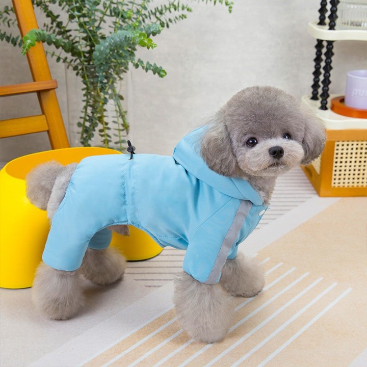 Winter-Hundeweste für kleine Hunde, wasserdichte Hundekleidung, warme Haustierjacke mit Traktions-D-Ring, Welpenkostüm, Chihu