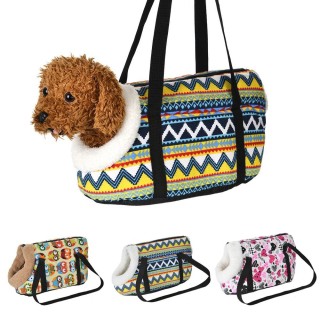 Gemütliche, weiche Haustier-Tragetasche, Hunderucksack, Welpen-Haustier-Katzen-Schulter-Leinentaschen, Outdoor-Wandern, Reise