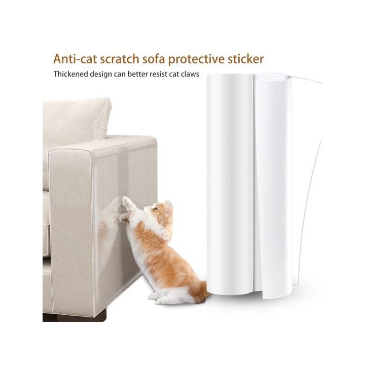 1 Set Katzenkratzschutz, verdickter Anti-Katzenkratz-Möbelschutz, transparenter, einseitiger, klebriger Couchschutz für zu Ha