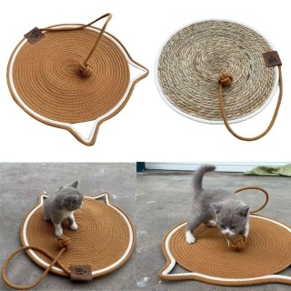 Runde Form Katze Kratzbrett Recycelbar Kätzchen Kralle Scratch Pad Katze Kratzmatte Heimtierbedarf A
