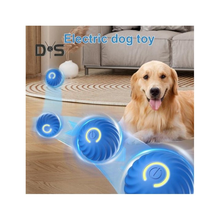 Interaktives Hundespielzeug mit rollendem Ball, bewegungsaktiviertes, wiederaufladbares Ballspielzeug, automatisch bewegliche