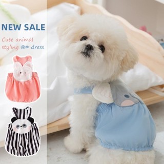 Frühling und Sommer Hund niedlichen Cartoon Tier geformt Sling Rock kleine Hund zweibeinigen Katze Weste Haustier Kleidung Hu