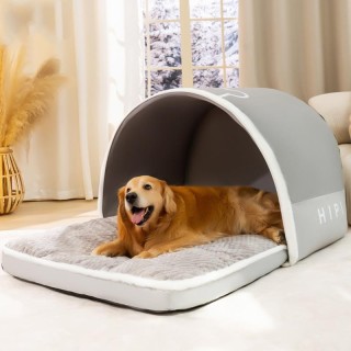 Deep Sleep Hundebett Herbst und Winter Warme Hundehütte Mittlerer und großer Hund Golden Retriever Großer Hund Jurte Haustier