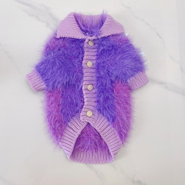 Winter-Strickpullover für Haustiere, Strickjacke für Hunde, kleine und mittelgroße Hunde, Katzen, Bichon, Nerzfleece, Kaltjac