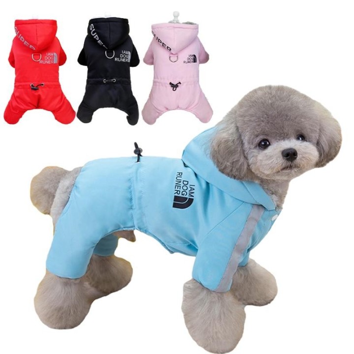 Warmer Hunde-Overall für den Winter, wasserdichte Haustier-Kleidung, Jacke, Schnauzer, Chihuahua, Overalls für kleine und mit