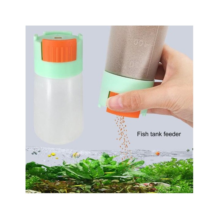 150 ml Fischfutterflasche, gute Abdichtung, große Kapazität, feuchtigkeitsbeständig, wiederverwendbar, transparent, quantitat