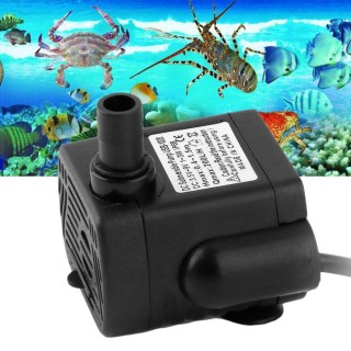 3W USB-1020 DC3.5V-9V Mini-Tauchwasserpumpe für Aquarium-Landschaftsfischglas schwarz