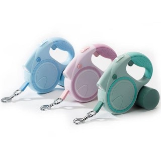 3M/5M einziehbare Hundeleine, multifunktionales Hunde-Zugseil mit LED-Leuchten, Hundezubehör für kleine und mittelgroße Hunde