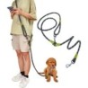 Robuste freihändige Hundeleine aus Nylon mit reflektierender Hundekette, Zugseil für Lauftraining für kleine, mittelgroße und