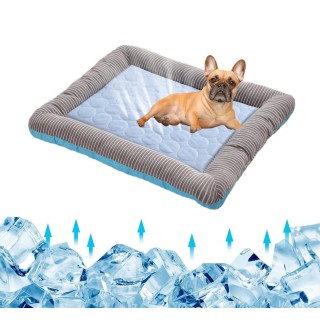 Kühlunterlage, Bett für Hunde, Katzen, Welpen, Kätzchen, Kühlmatte, Haustierdecke, Eisseidenmaterial, weich, zum Schlafen im