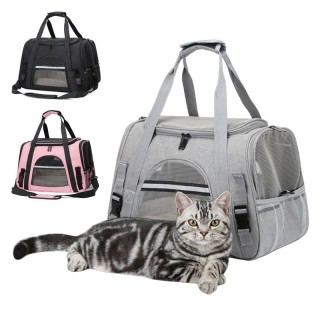 Neu Hundetragetasche Soft Side Rucksack Katzentransportboxen Hundereisetaschen Von Fluggesellschaften zugelassener Transport