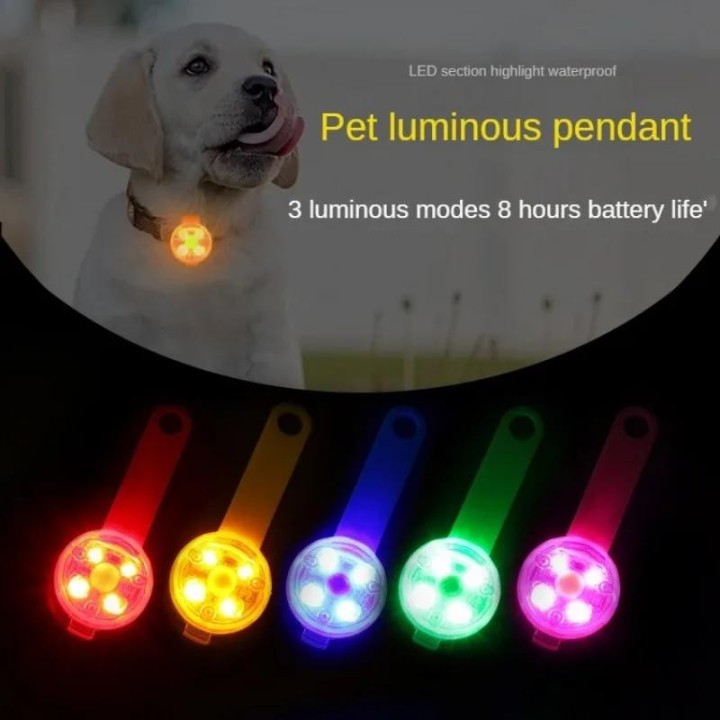 LED-Halsband für Haustiere, Hunde und Katzen, Anhänger, Nachtsicherheit, Katzenlicht, IPX7, wasserdicht, blinkendes Geschirr