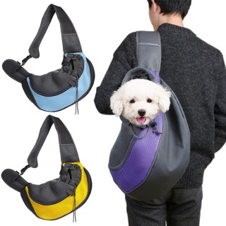 Tragetasche für Hunde und Welpen, atmungsaktiv, für den Außenbereich, Reisetasche, tragbares Mesh, Oxford, einzelne bequeme T
