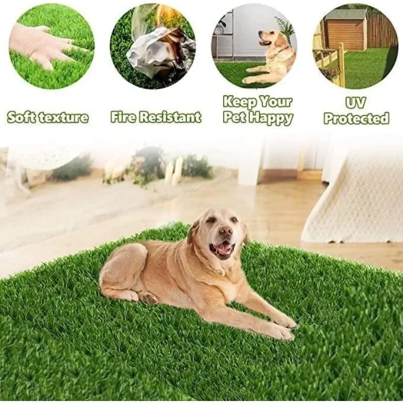 Hundegrasunterlage, Kunstrasen für Hunde, Kunstrasen-Pipiunterlage für Welpen, Töpfchentraining, für drinnen und draußen, Pre