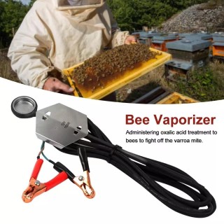 1 Set 12V Mite Hive Bee Vaporizer Verdampfer, Oxalsäure-Verdampfer, sicheres Begasungswerkzeug für die Bienenzucht schwarz