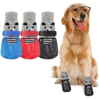 Anti-Rutsch-Hundesocken für den Außenbereich, große Hundestiefel, wasserdichte Haustier-Welpenschuhe, Pfotenschutz für Hunde
