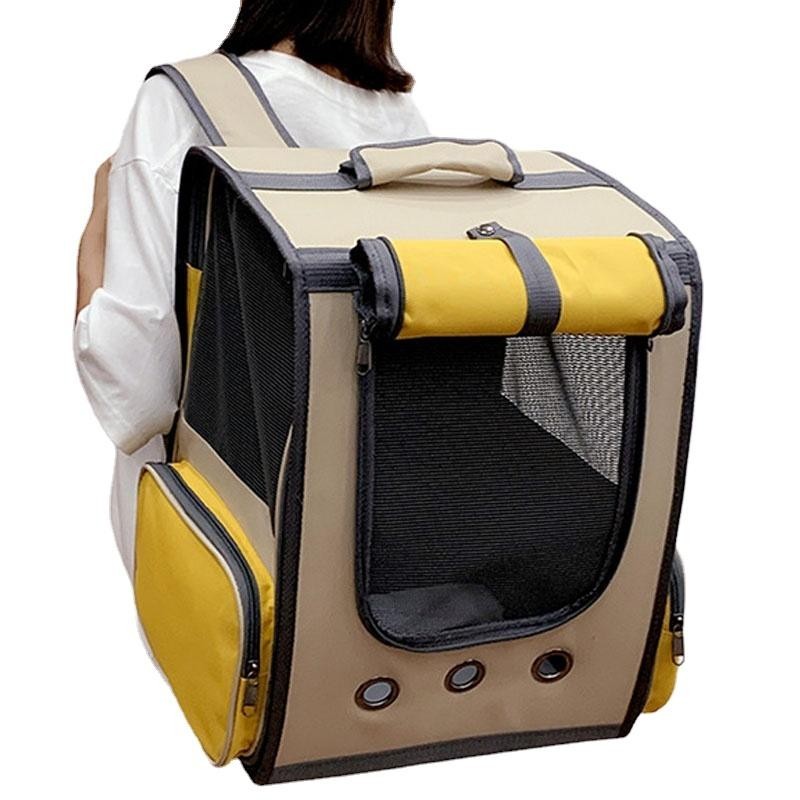 Haustier-Rucksack für Katzenfenster, Transport-Tragetasche, atmungsaktive Reisetasche, Hunderucksack, Astronauten-Raumkapsel,