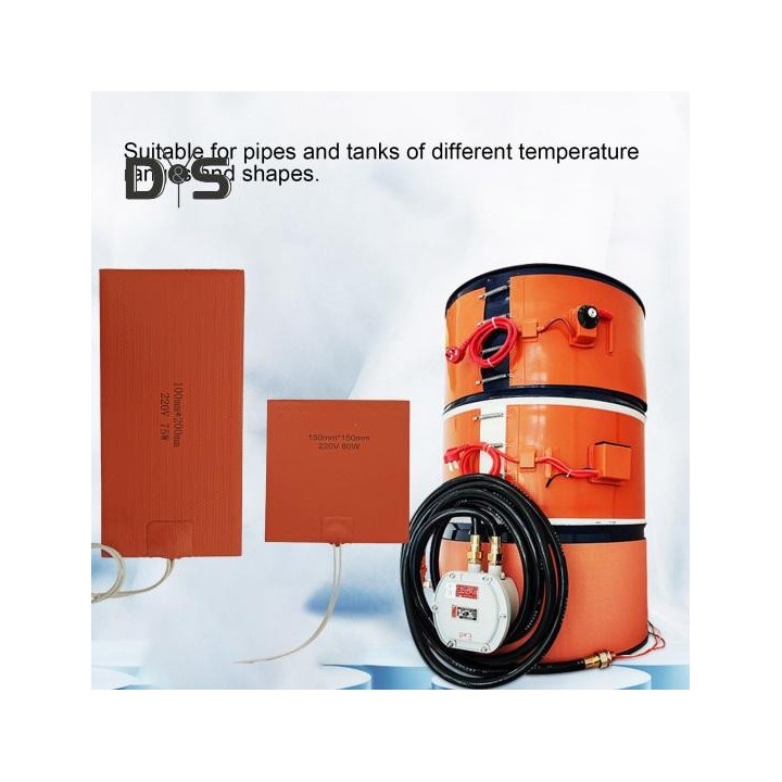 Silikonkautschuk-Heizkissen, korrosionsbeständig, elektrische Wärmeverpackung, Heizmatte, konstante Temperatur D