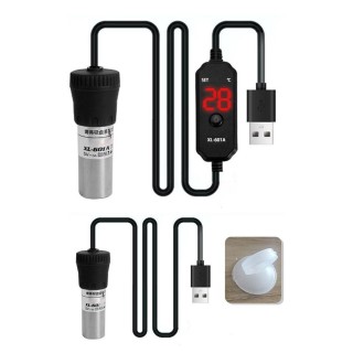 Aquarium-Heizung, 20 W/25 W, verstellbar, tauchfähig, Mini-Aquarium-Heizung mit Digitalanzeige, externer Temperaturregler für