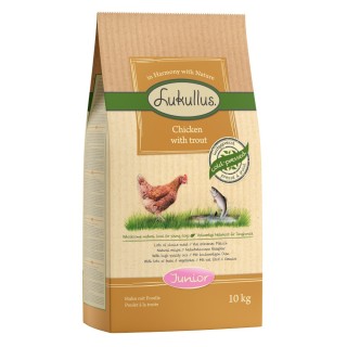 Sparpaket Lukullus 2 x 10/15 kg - Junior Huhn & Forelle (2 x 10 kg)
