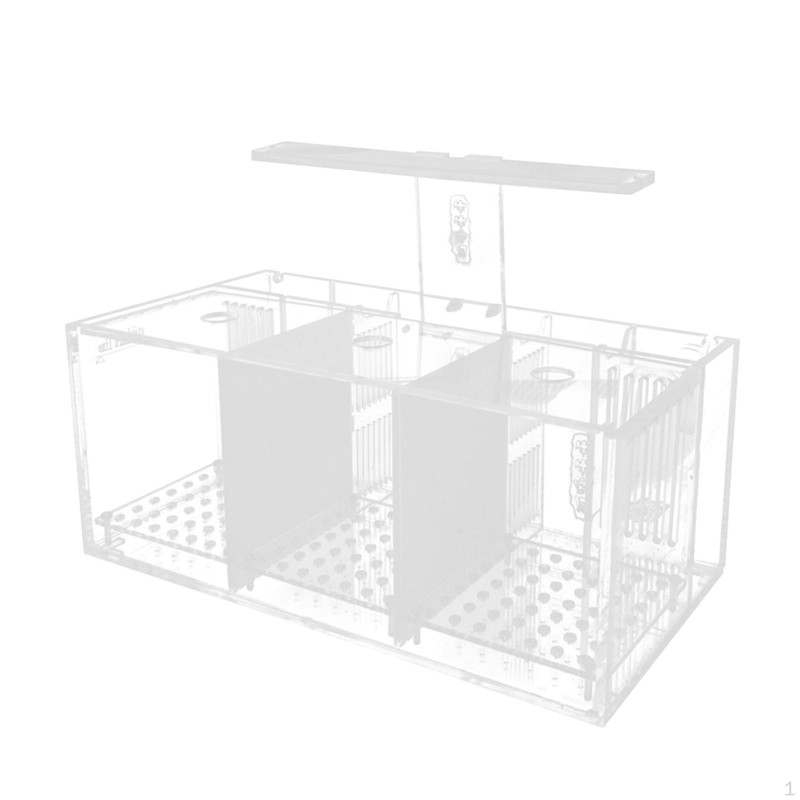 Transparent Tank Fisch 3 Fach Tisch Mittelstücke Zubehör Dekor Hause Schreibtisch Schlafzimmer