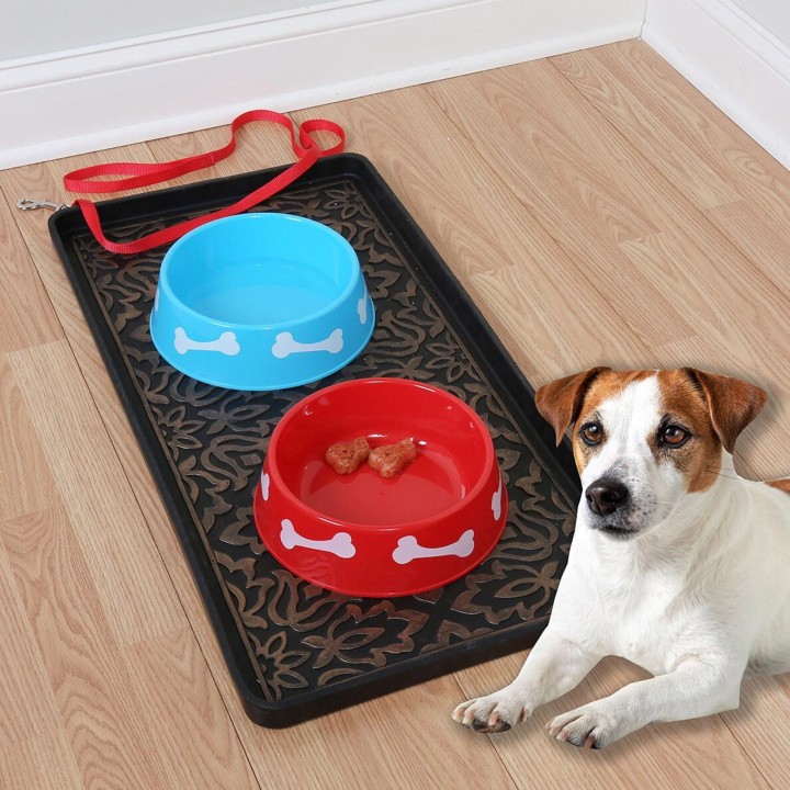 Schuhtablett aus Gummi, Hundetablett, Küchentablett, anwendbar für den Eingang, Innen- und Außenbereich, Schneestiefelunterla