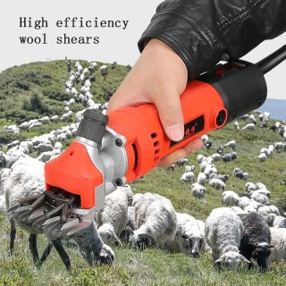 750 W 220 V 6 Modi Geschwindigkeit Elektrische Schafschur Cutter Ziegenhaar Rasieren Push Trimmer Werkzeug mit Orange wool cu