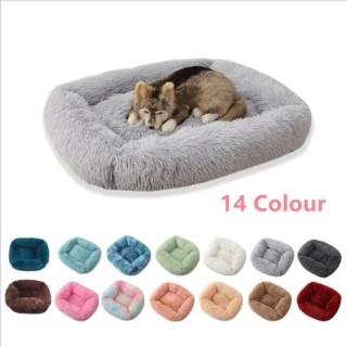 MAITA Quadratisches Hunde-/Katzenbett, bequeme Schlafmatte für Haustiere, Winter, warme Katzenstreu, Schlafmatte, Heimtierbed