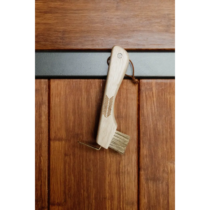 Grooming Deluxe Hoof Pick mit Metal Bürste & Magnet Hufkratzer