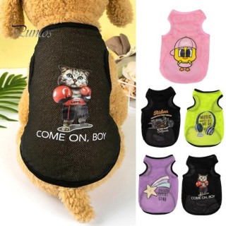 Gute helle Farbe, auffälliges Haustier-Kleidungsstück, ärmellose Weste mit Sonnenschutzdruck, Bekleidungszubehör S fluoreszie