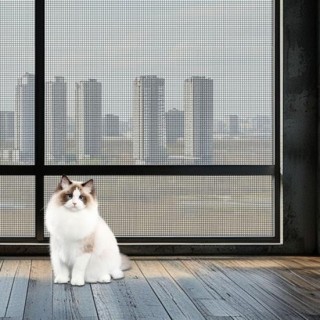 Haustiersicheres Fenstergitter, dickes Haustiergitter, Ersatzgitter für Haustiere, Katzen- und Hundenetz für Fenster, Türen u