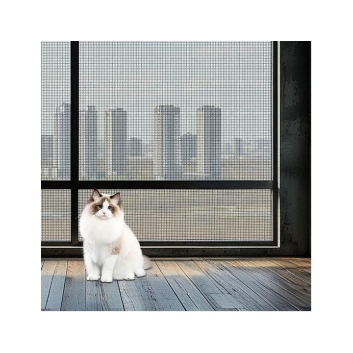 Haustiersicheres Fenstergitter, dickes Haustiergitter, Ersatzgitter für Haustiere, Katzen- und Hundenetz für Fenster, Türen u