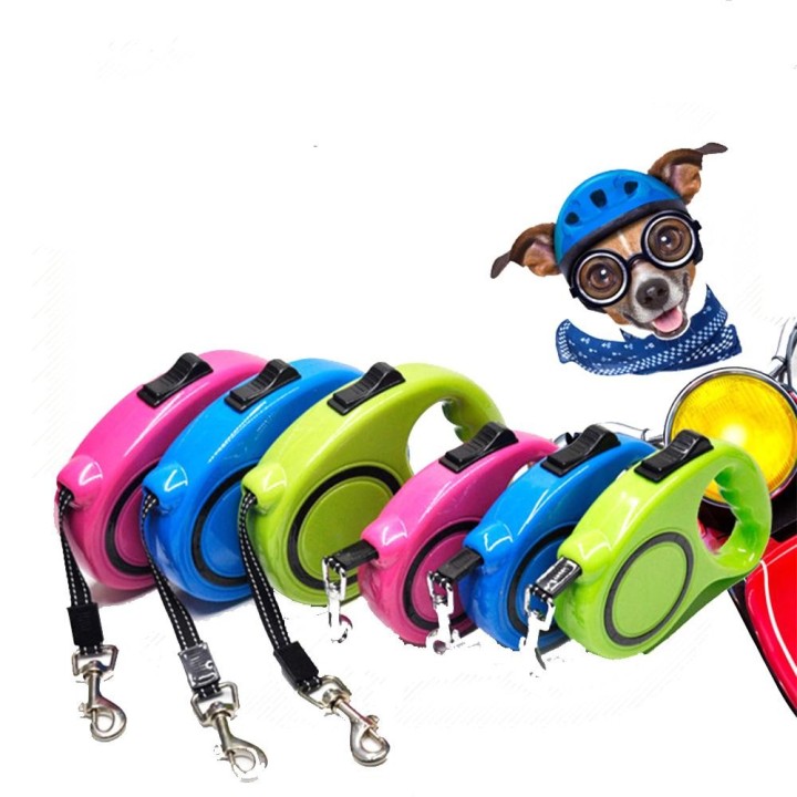 3M/5M Einziehbare Hundeleine Automatische Flexible Hundewelpenkatze Zugseilgürtel Hundeleine für Kleine Mittelgroße Hunde Hau