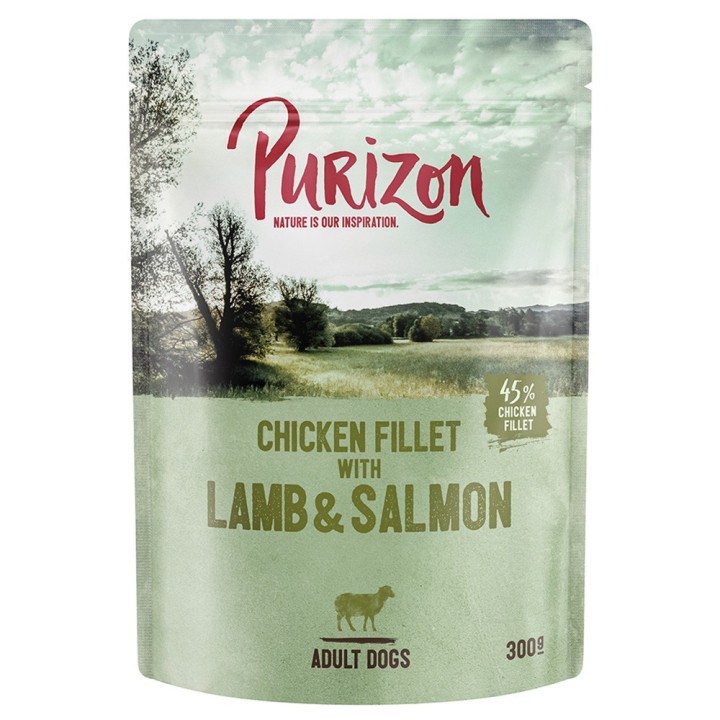 Purizon Original Adult 6 x 300 g - Hühnerfilet mit Lamm & Lachs, Kartoffel & Birne