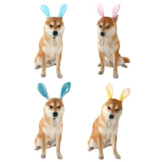 Verstellbares Stirnband mit Kaninchenohren für Katzen und Hunde, Festival-Kostüm für Haustiere, Haarreif, schöne Ohren, Kopfb