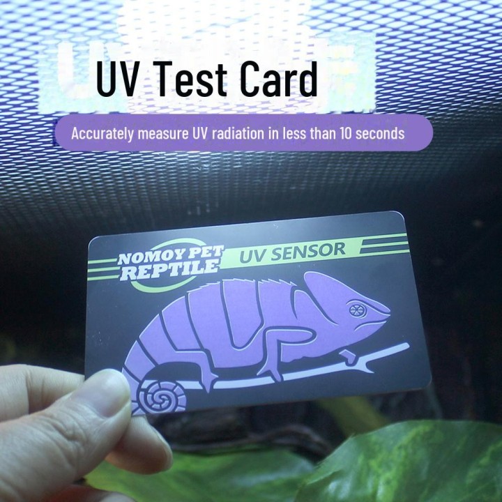 UVB-Erkennungskarte für Reptilien und Haustiere: Schneller 10-Sekunden-UV-Lebensdauertest NFF-71 UV Test Card