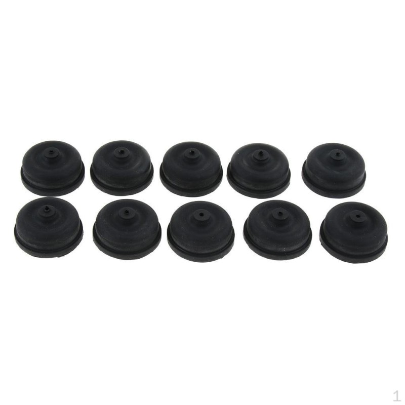 10 Stück Membran-Ersatzteile für Aquarium-Zubehör, langlebiges Gummi, Schwarz, 1