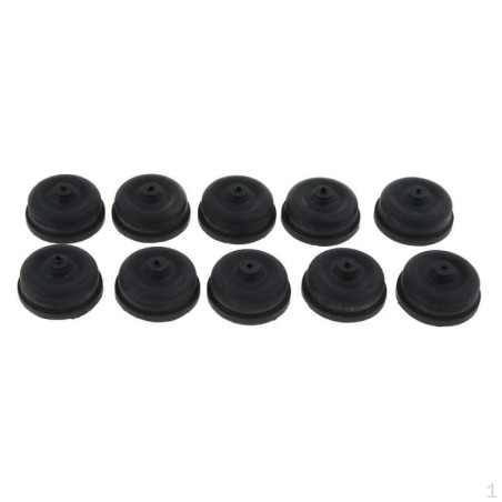 10 Stück Membran-Ersatzteile für Aquarium-Zubehör, langlebiges Gummi, Schwarz, 1
