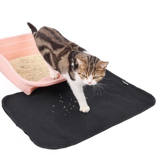 Wasserdichte Katzenstreumatte für Haustiere, EVA-Katzenstreu-Auffangmatte für Katzentoiletten im Innenbereich, rutschfeste Un