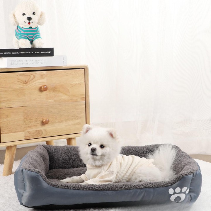 Haustiermatte in Bonbonfarbe, warm, tragbar, für den Winter, für Hunde und Katzen, kleine und mittelgroße Hunde S: 45cm * 35c