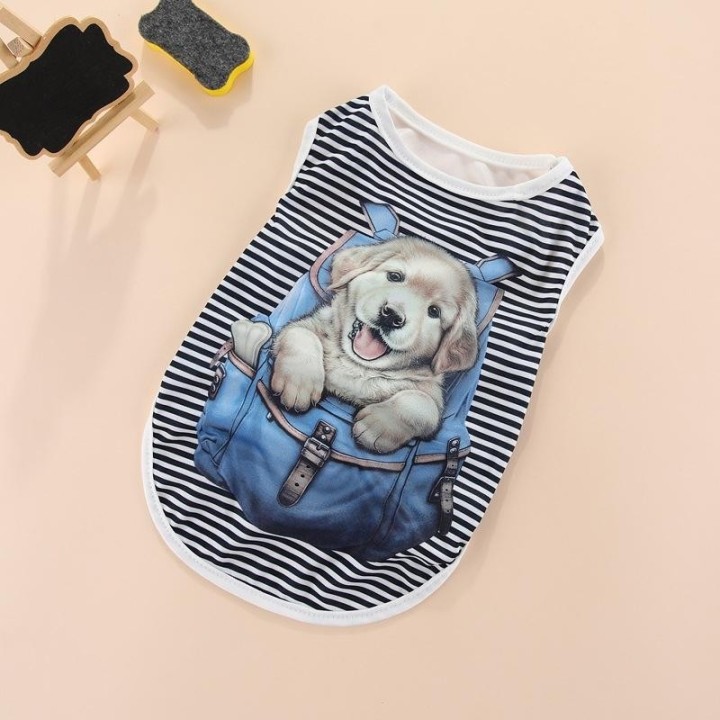 1 STÜCKE Haustier Hund Kleidung Welpen Weste T-shirt Hemd Nette Frühling Haustier Rock Kleid Bodenbildung Hund Kostüm Mantel
