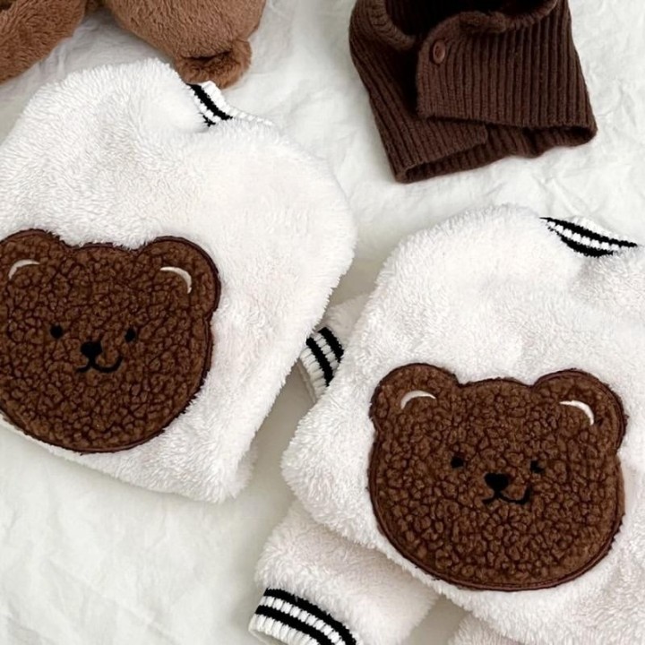 Plüsch-Overall für Haustiere, Herbst und Winter, Teddybär, Yorkshire, zweibeiniger Kapuzenpullover, kleine Hündchen, Herbst u