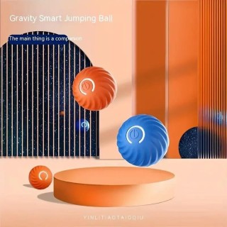 Elektrisches Haustierspielzeug, 360 Grad selbstrotierend, wiederaufladbar, intelligenter, sich drehender Ball, Schwerkraft-Sp