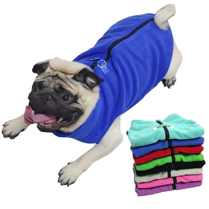 Winter-Hundekleidung, weiche Fleece-Jacke für Chihuahua, französische Bulldogge, Mantel für kleine und mittelgroße Hunde, war