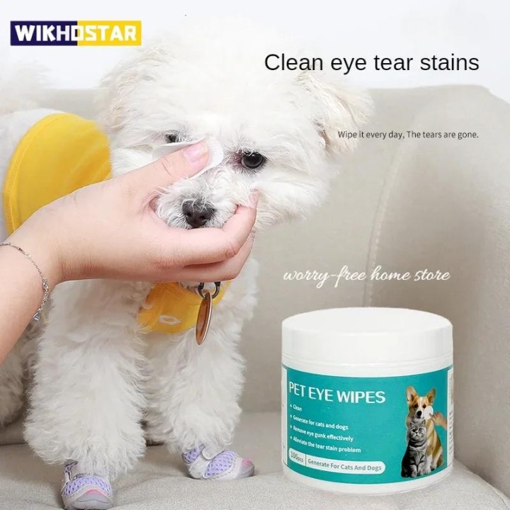 Feuchttuch Augentränenfleckenentferner Pflege Haustier-Reinigungsmittel Zahnsteinentfernung Reinigung Hunde Katzen Eliminator