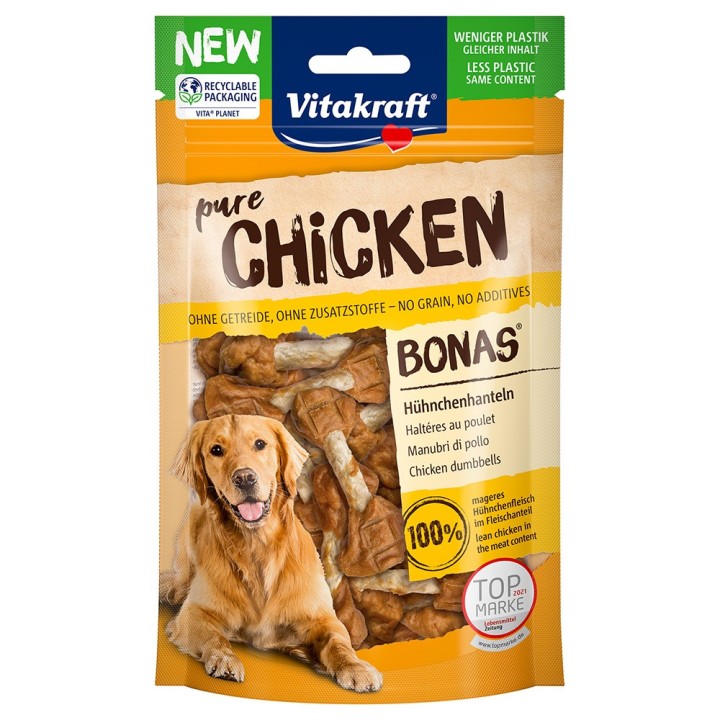 Vitakraft CHICKEN Hühnchenhanteln - Sparpaket: 6 x 80 g