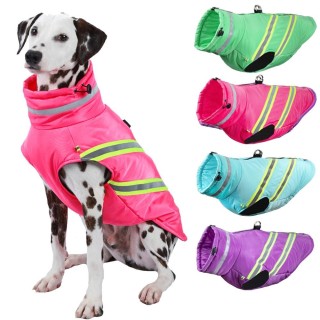 Winter-Hundekleidung, wasserdichte Haustierjacke, warmer Hundemantel, reflektierendes Kostüm, winddichte Kleidung für kleine,